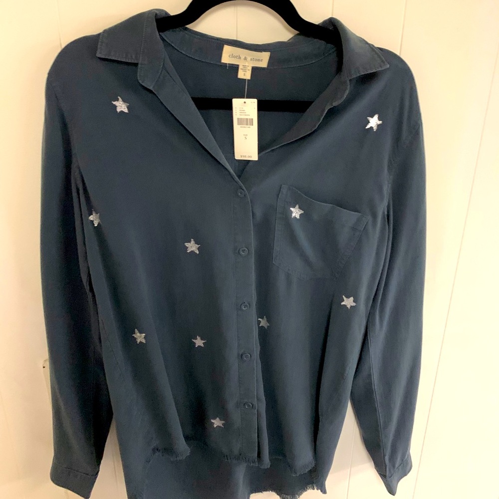 NWT Star Button Down